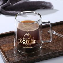 Load image into Gallery viewer, Classic Double Glass Coffee Mug Milk Tea Table Cup Cafe Drinkware Nice Gifts
