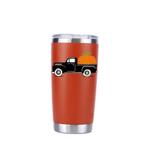 Load image into Gallery viewer, Halloween Pumpkin Truck Tumbler Travel Car Beer Mug Water Bottle Vacuum Flasks Insulated Stainless Steel Thermos Coffee mugs
