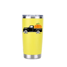 Load image into Gallery viewer, Halloween Pumpkin Truck Tumbler Travel Car Beer Mug Water Bottle Vacuum Flasks Insulated Stainless Steel Thermos Coffee mugs
