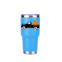 Load image into Gallery viewer, Halloween Pumpkin Truck Tumbler Travel Car Beer Mug Water Bottle Vacuum Flasks Insulated Stainless Steel Thermos Coffee mugs
