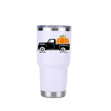 Load image into Gallery viewer, Halloween Pumpkin Truck Tumbler Travel Car Beer Mug Water Bottle Vacuum Flasks Insulated Stainless Steel Thermos Coffee mugs
