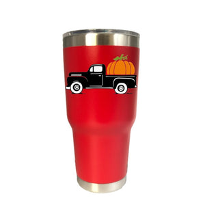 Halloween Pumpkin Truck Tumbler Travel Car Beer Mug Water Bottle Vacuum Flasks Insulated Stainless Steel Thermos Coffee mugs