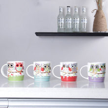 Load image into Gallery viewer, Creative Owl 350ml Bone porcelain cup Ceramic Mug Coffee Milk Breakfast Cup Coffee Mug Gifts Cup 1pcs
